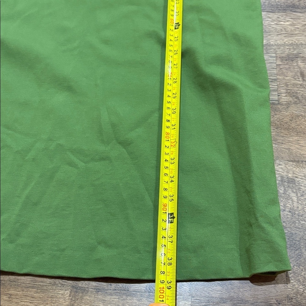 MEIMEIJ knit shift dress with half sleeve in Green. Size 44: Large - Picture 9 of 11